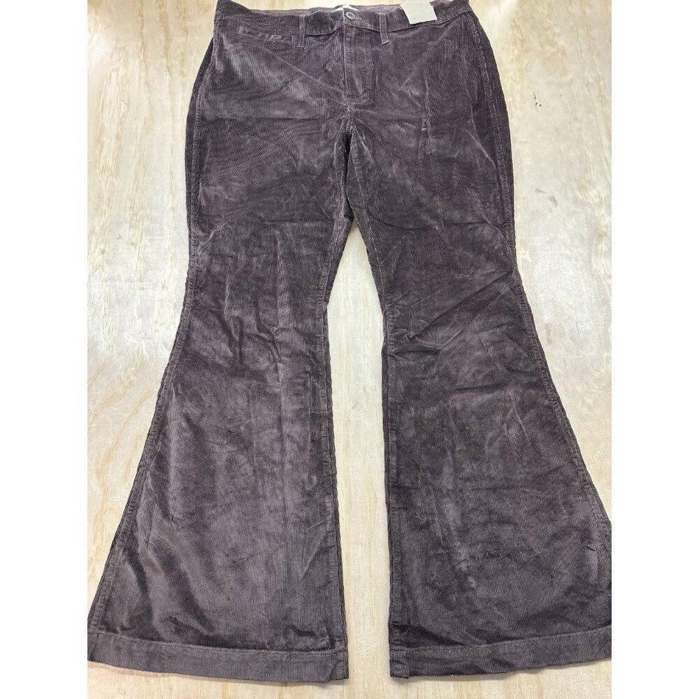 Madewell Perfect Vintage Flare Corduroy Women's Size 33 Brown High Rise NWT Fall